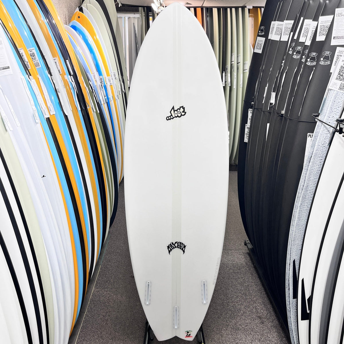 Lost RNF 96 Lightspeed 5'10 Futures surfboard, bottom