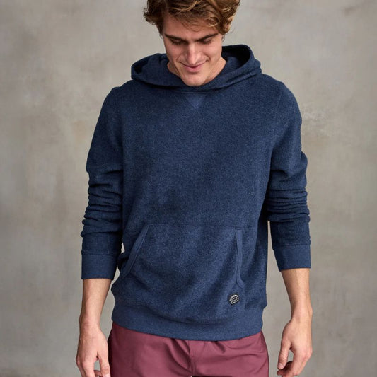 Outerknown Hoodie Hightide Pullover (Small - 2XLarge) Heather Indigo - Must - Have for Surfers