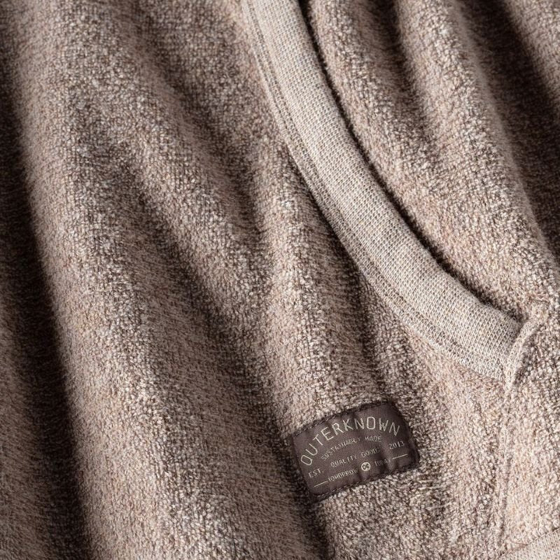 Outerknown Hoodie Hightide Pullover (Small - XLarge) Heather Coconut - Must - Have for Surfers