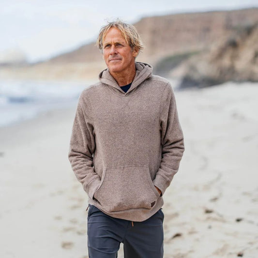 Outerknown Hoodie Hightide Pullover (Small - XLarge) Heather Coconut - Must - Have for Surfers
