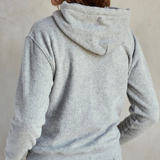 Outerknown Hoodie Hightide Women's (XSmall - Large) Heather Grey - Must - Have for Surfers