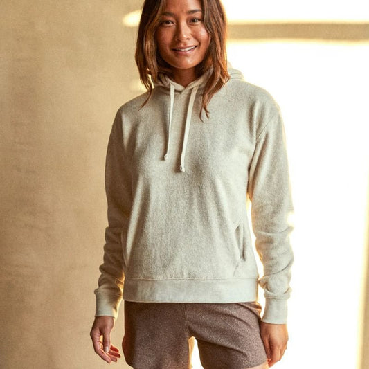 Outerknown Hoodie Hightide Women's (XSmall - Med) Oatmeal Heather - Must - Have for Surfers