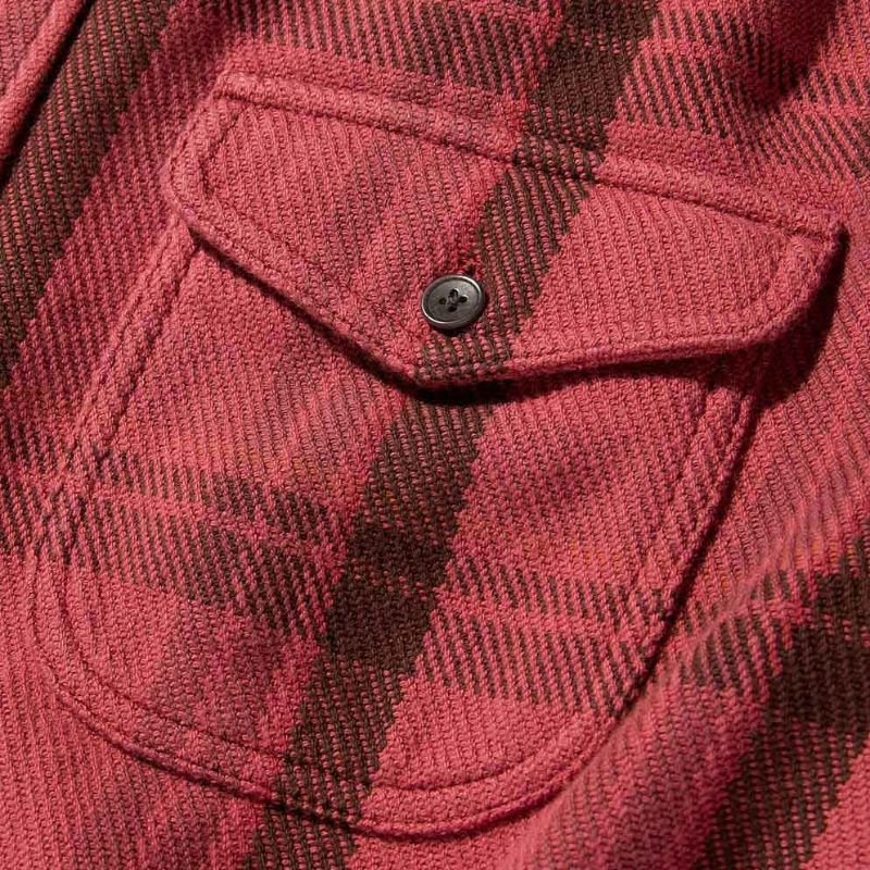 Outerknown SHIRT Dusty Red Cusco Plaid - Must - Have for Surfers