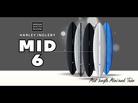 Harley Ingleby MID 6 Five Fin (6'4-7'10) Thunderbolt Red FCS II