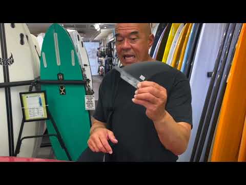 HawaiianSouthShore Small Box Thruster Center Fin 3.5" Black