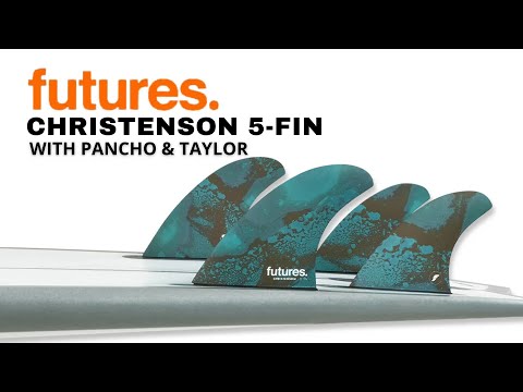 Futures 5-FIN Christenson Honeycomb Medium Blue Brown