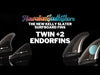 ENDORFINS KELLY SLATER TWIN+2 FCS2 Compatible Black Blue Color