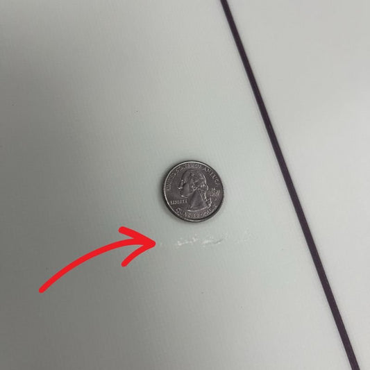 SALE CJ Nelson PARALLAX PLUS 2+1 Fin (8'10) Thunderbolt Red - Must - Have for Surfers