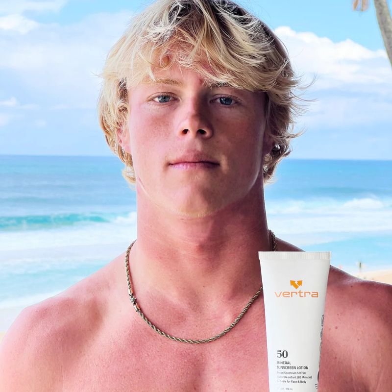Vertra Mineral Sunscreen Lotion SPF50 Clear Orange - Must - Have for Surfers