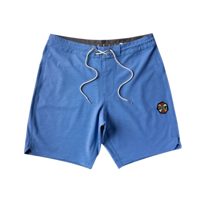 VISSLA Boardshorts Solid Sets 18.5" Blue - Must - Have for Surfers