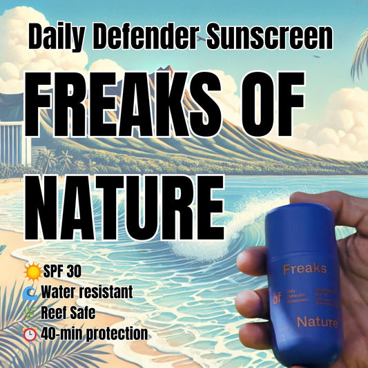 Discover the Daily Defender Sunscreen by Freaks of Nature - Hawaiian South Shore