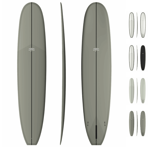 CJ Nelson Chameleon longboard, full board shot