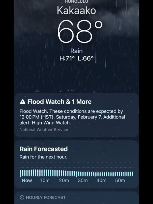 ☔️ 大雨・大風・極寒のハワイ ☔️ - Hawaiian South Shore
