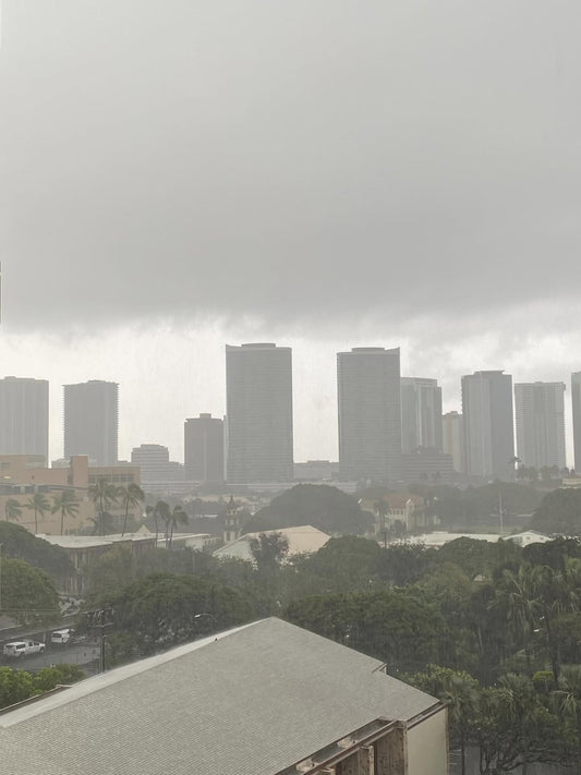 ☔️また　でた　大雨洪水警報☔️ 😱 - Hawaiian South Shore