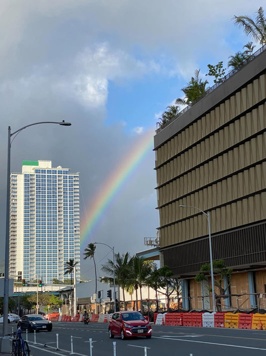 ☁️ハワイの朝　不気味な雲だわ　こんな空見たこと無い☁️ - Hawaiian South Shore