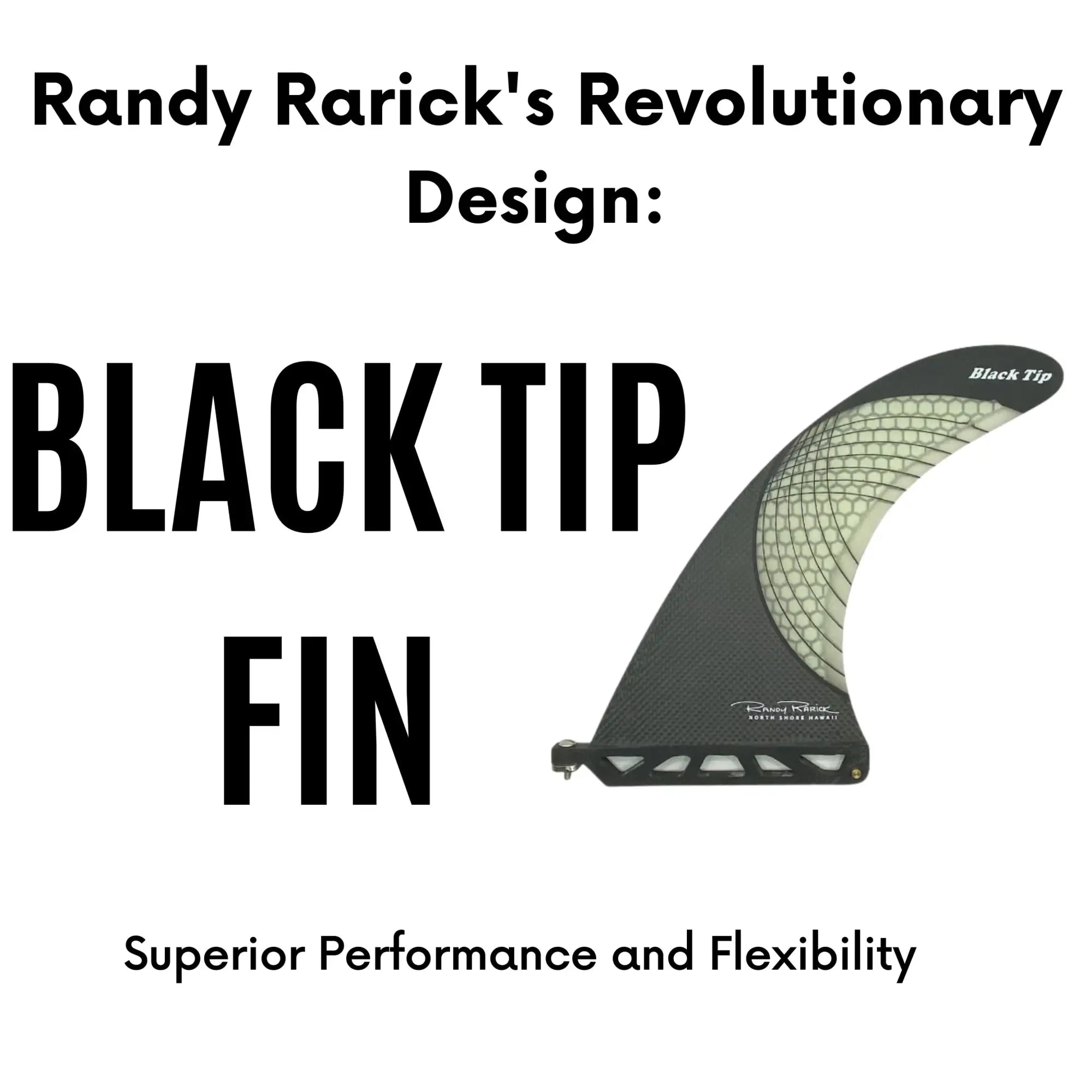 Surftech Randy Rarick Randy Rarick's Black Tip Fin: Revolutionizing Surfboard Performance