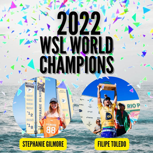 Steph Gilmore Sets Record with Eighth World Title, Felipe Toledo Wins His First - Hawaiian South Shore