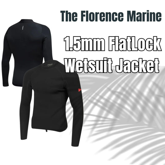 The Florence Marine 1.5mm FlatLock Wetsuit Jacket - Hawaiian South Shore