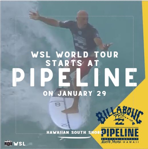 WSL World Tour Starts at Pipeline on January 29