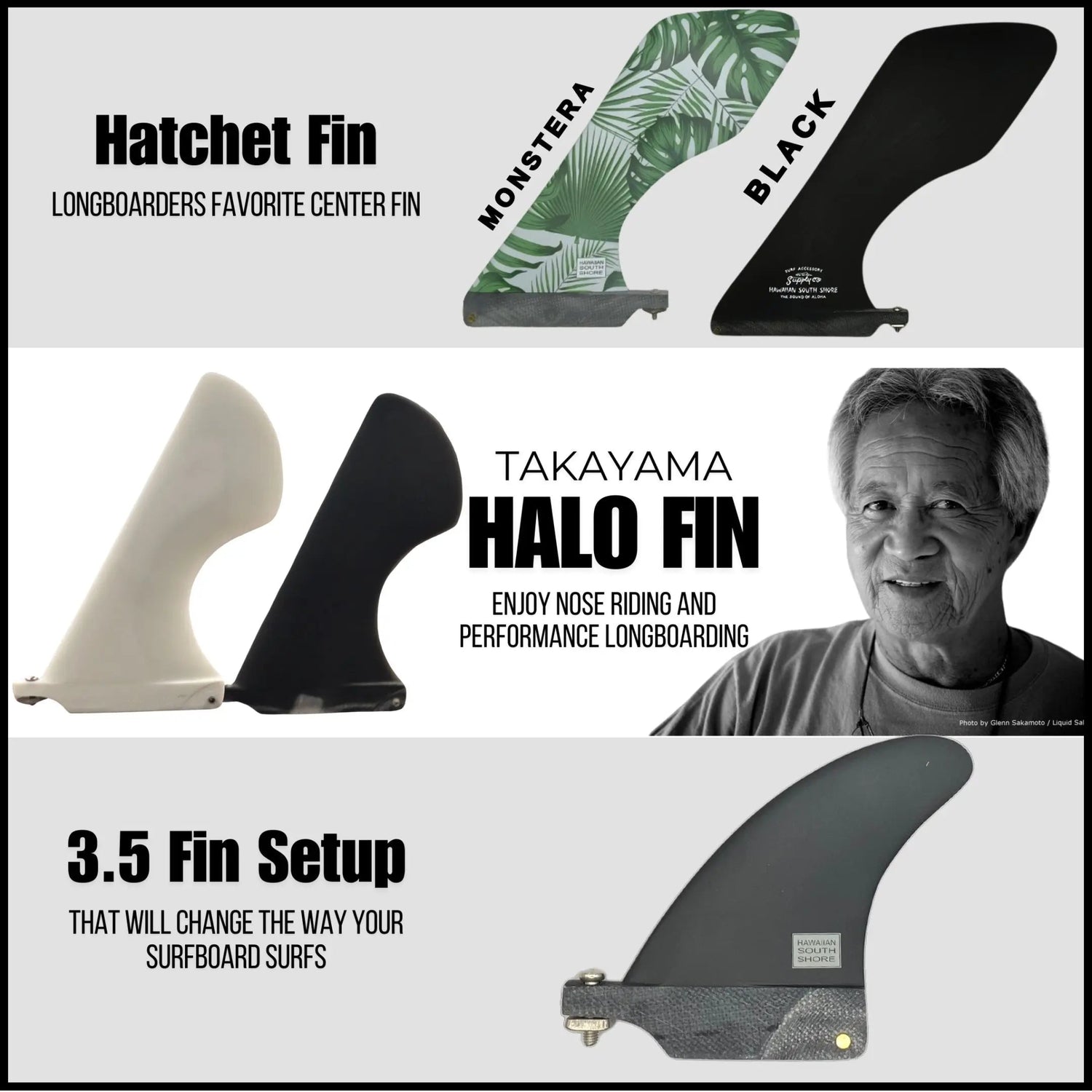 Longboard Fins - Hawaiian South Shore