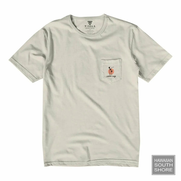 Vissla T-Shirt Out Front Mens Small-XLarge Bone - CLOTHING