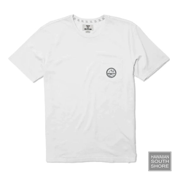 Vissla T-Shirt Super Natural PKT Mens Small-XLarge White -