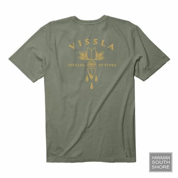 Vissla T-Shirt Dagger PKT Mens Small-XLarge Army - CLOTHING