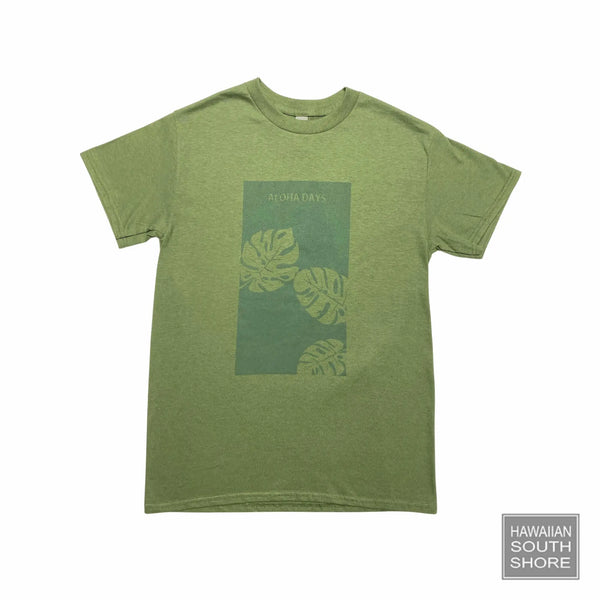 Aloha Days T-Shirt Monstera Medium-XLarge Green - S -