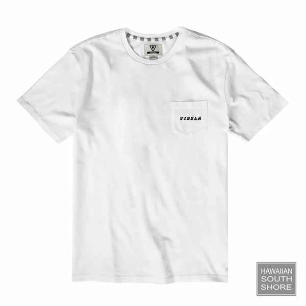 Vissla T-Shirt Portal PKT Mens Small-XLarge White - CLOTHING