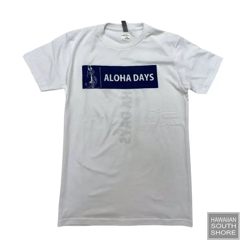 Aloha Days/Tshirt/Box Logo 2/White