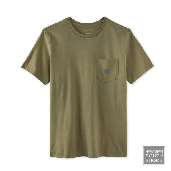 OUTERKNOWN T-shirt OK Dot Pocket Small-XXLarge Olive