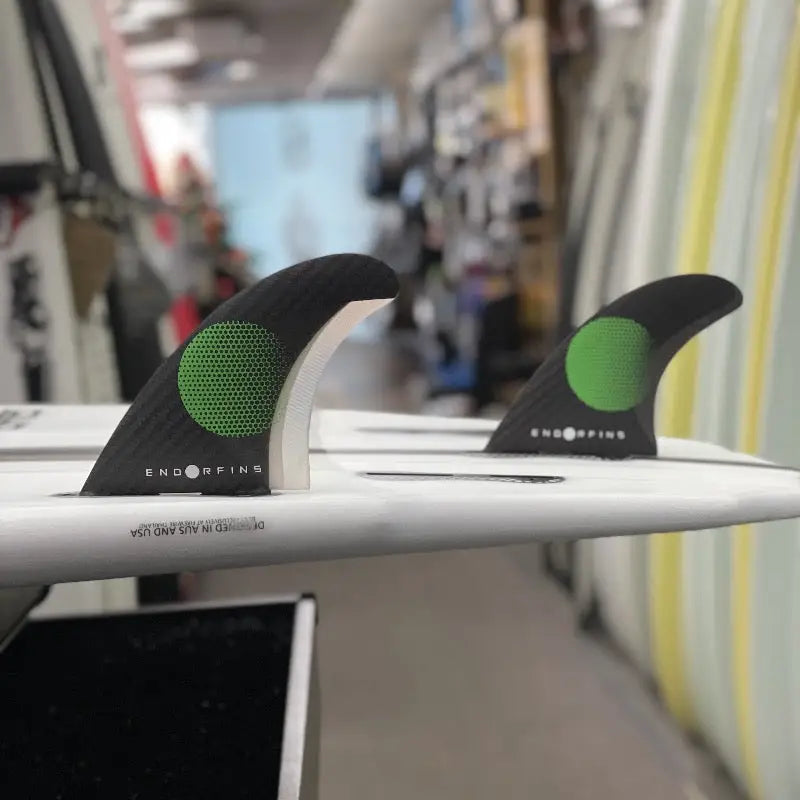 Firewire Kelly Slater ENDORFINS Thruster Small FCS II Compatible Black/Green | HwnSouthShore