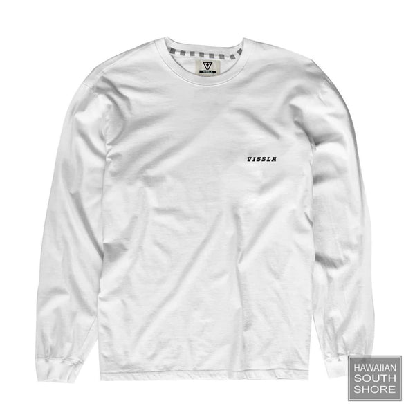 Vissla T-Shirt Portals Mens Long Sleevs Medium-XLarge White