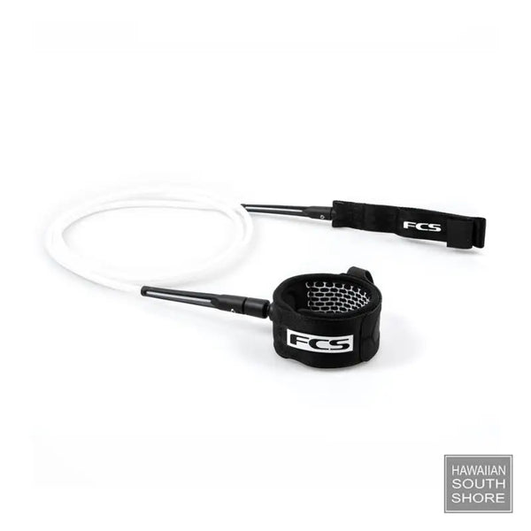 FCS Leash All Round Essential 6’-9’/7mm White Black - SHOP