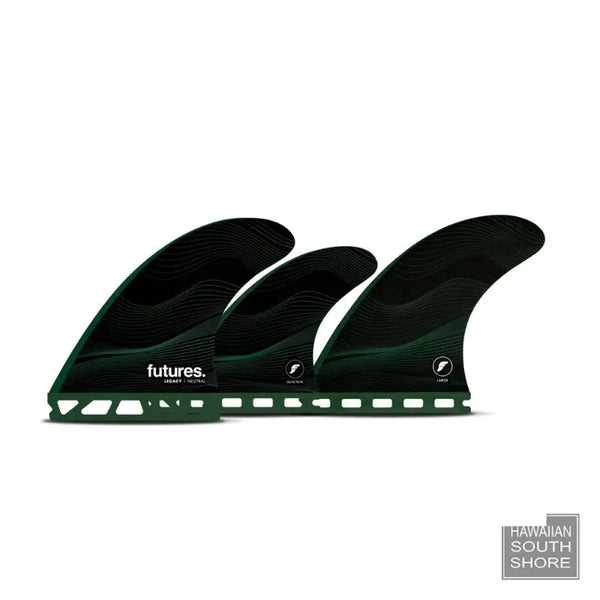 FUTURES 5 Fins F8 Legacy Honeycomb Large Green Neutral