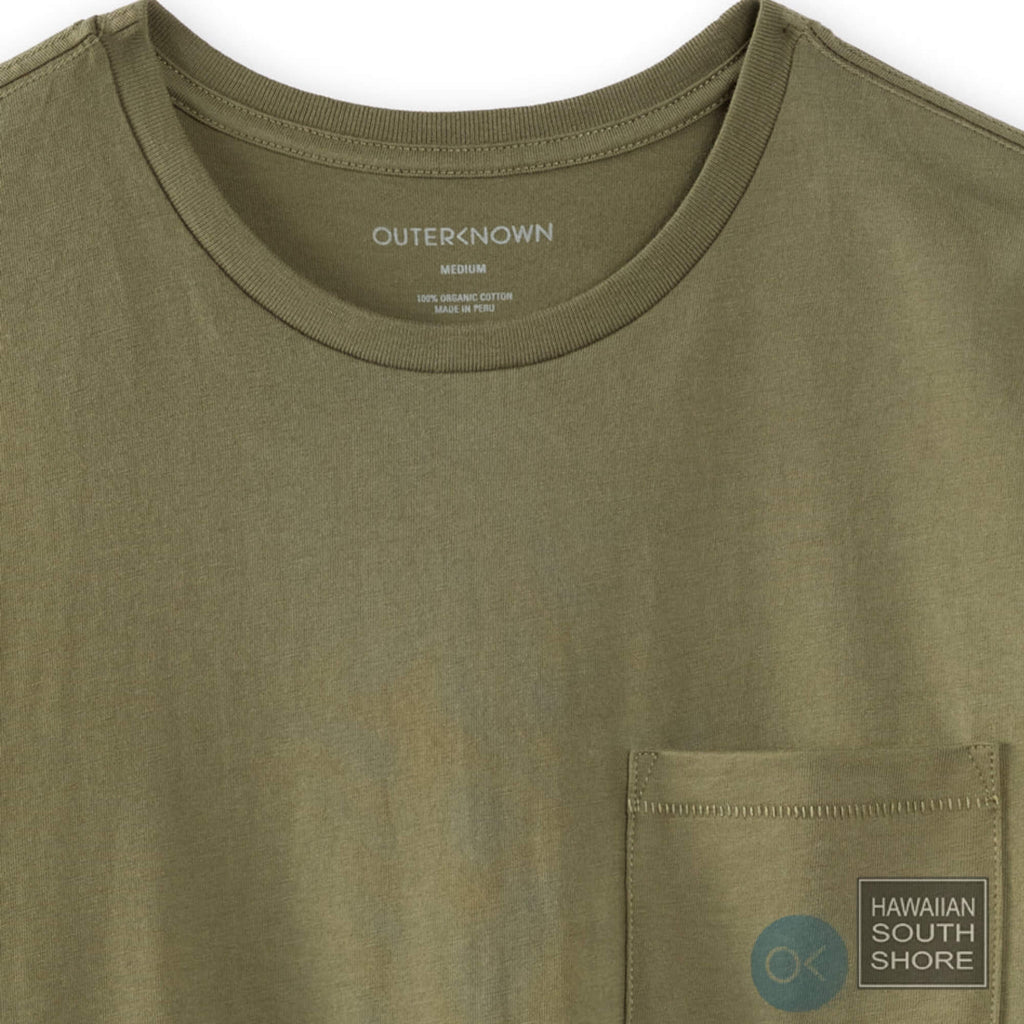 OUTERKNOWN T-shirt OK Dot Pocket Small-XXLarge Olive