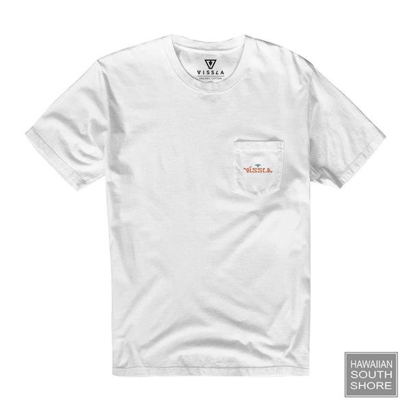 Vissla T-Shirt West Wind Pocket Mens Medium-XLarge White
