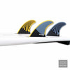 FUTURES Pyzel 3-Fin Large Neutral Template Blue Yellow - L -