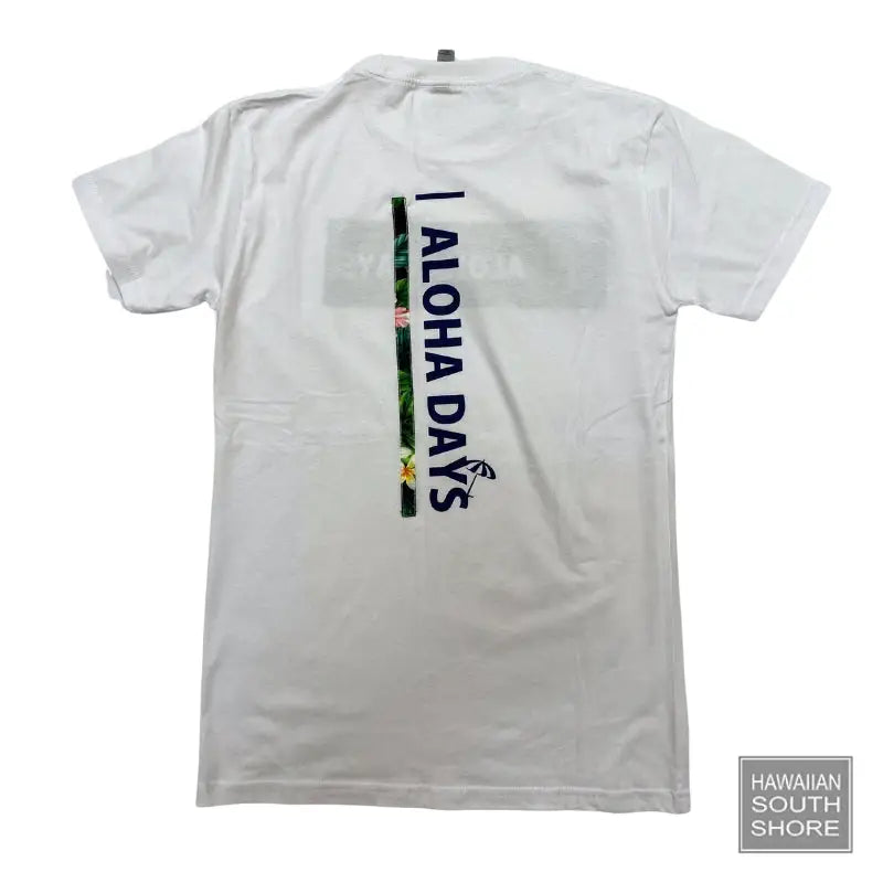 Aloha Days/Tshirt/Box Logo 2/White