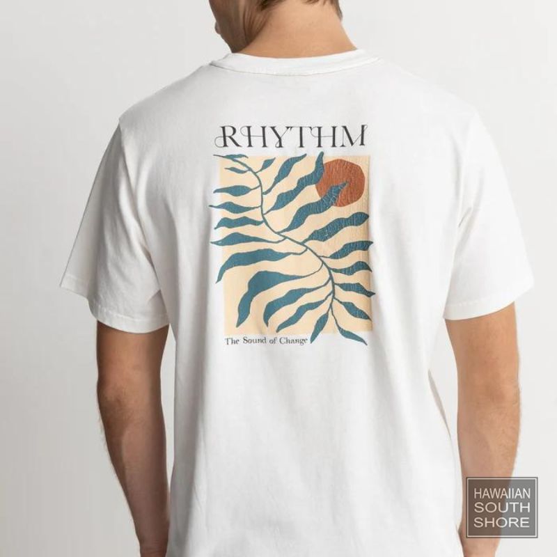 RHYTHM T-Shirt Fern Vintage (Small -XLarge) White