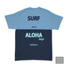 Aloha Days SHAKA Tshirt Light Blue-SHOP CLOTHING-ALOHA DAYS-[SURFBOARDS HAWAII SURF SHOP]-HawaiianSouthShore