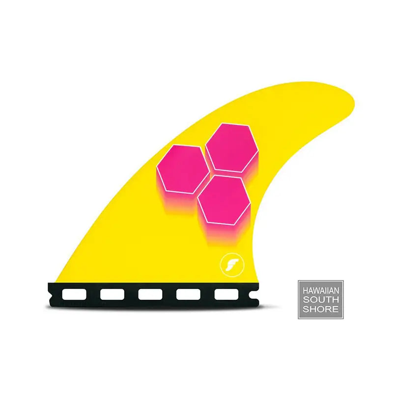 AM3 SML Thruster Pink/Yellow-SHOP SURF ACC.-FUTURES-[SURFBORDS HAWAII SURF SHOP]-HawaiianSouthShore