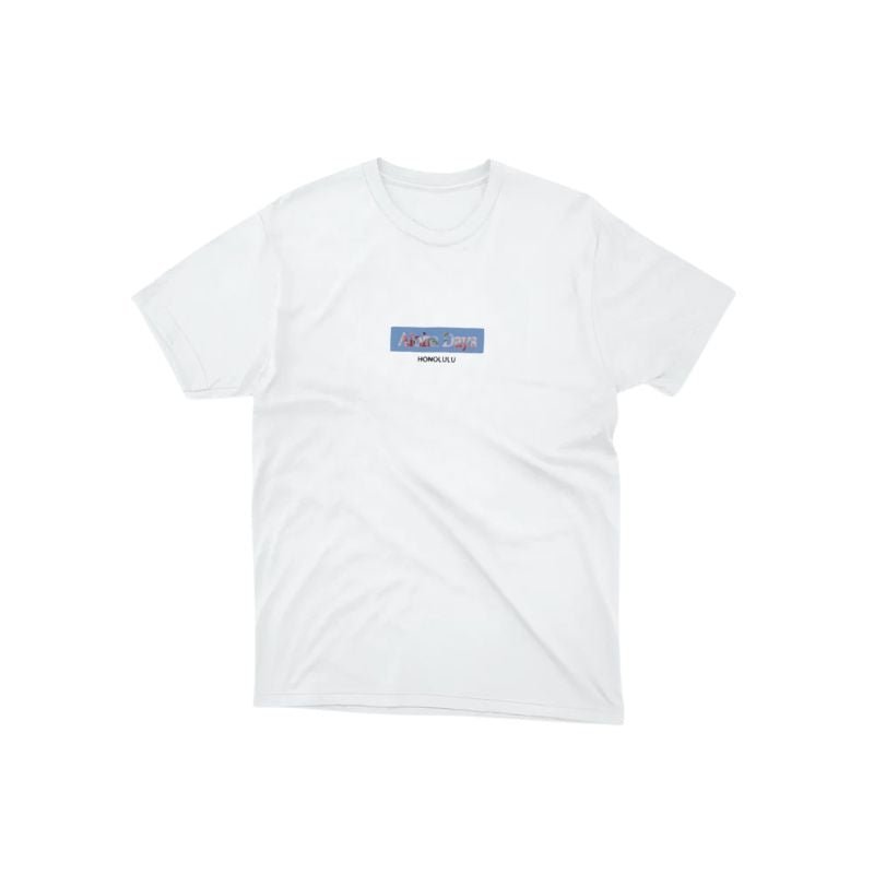 Shop Aloha Days Box Logo 2 Tshirt Navy | Hawaii