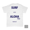 Aloha Days SHAKA Tshirt White-CLOTHING/BAG-HawaiianSouthShore-[SURFBORDS HAWAII SURF SHOP]-HawaiianSouthShore