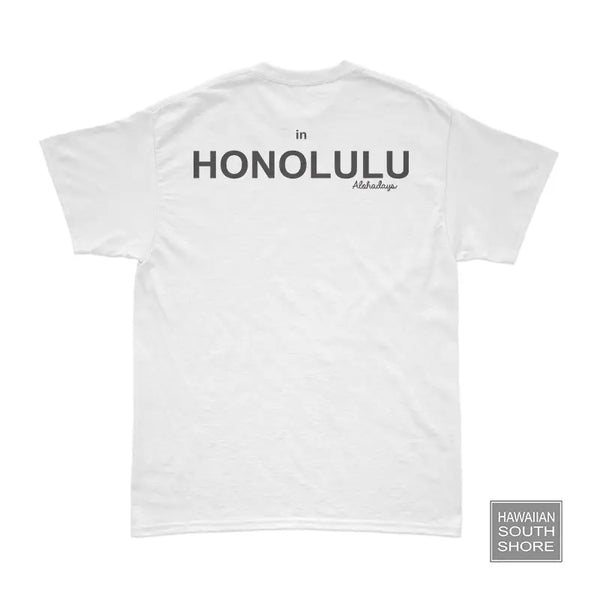Aloha Days Surf in Honolulu Shirt White-CLOTHING/BAG-HawaiianSouthShore-[SURFBORDS HAWAII SURF SHOP]-HawaiianSouthShore