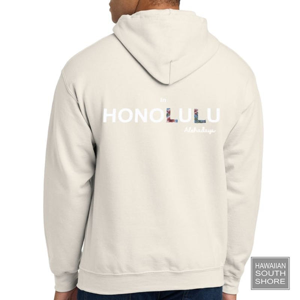 Aloha Days Sweater Hooded Surf in Honolulu (Small XLarge) Milk