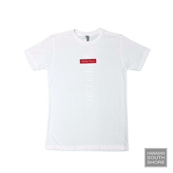 Aloha Days T-Shirt Ltd. BOX ALOHA Small-XLarge White Color