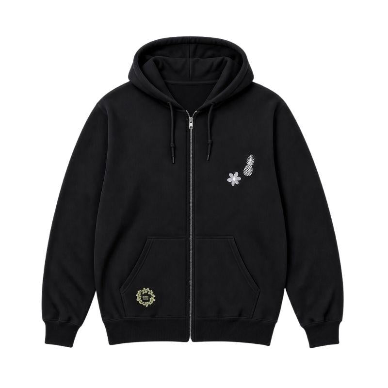 Aloha Days Hoodie Ltd. Made In Hawaii Pineapple Black
