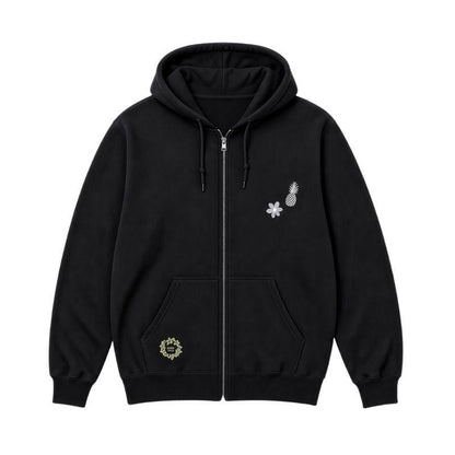 Aloha Days Hoodie Ltd. Made In Hawaii Pineapple Black