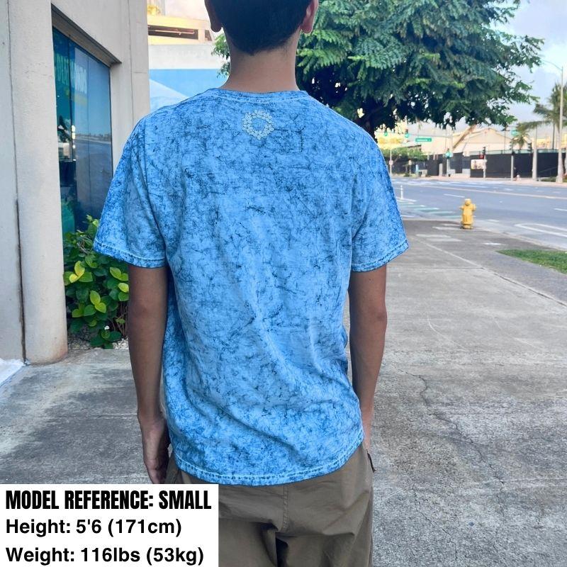 Aloha Days T-Shirt FLOWER SQUARE LTD. Made in Hawaii (Small-XLarge) Blue